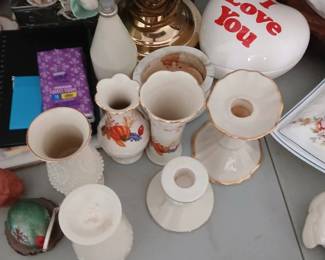 lenox collection of small vases and candlesticks