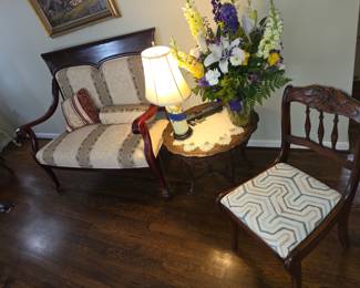 end table, side chairs
