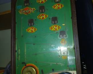 vintage table top slot machine