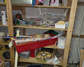 many items in back basement