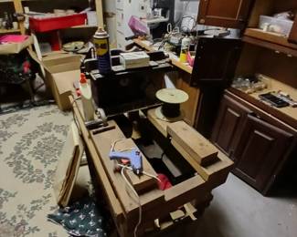 workshop in basement