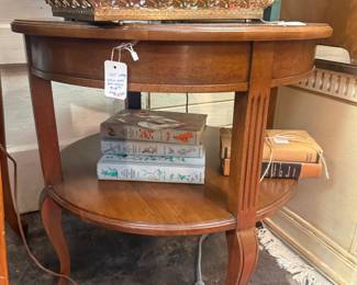 beautiful solid wood side table