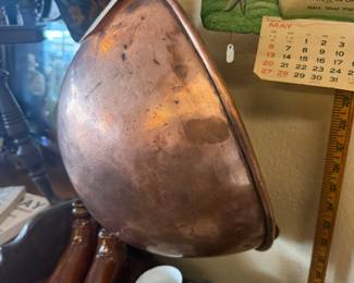 copper bowl, mugs