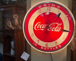 vintage Coca Cola clock