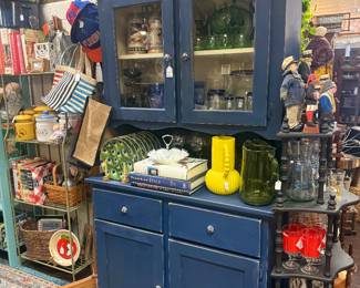 Deep Blue vintage Hutch