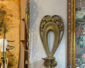 pretty heart shaped wall sconces