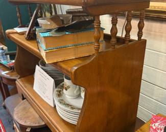 vintage book shelf, Spice of Life dish set, Japan