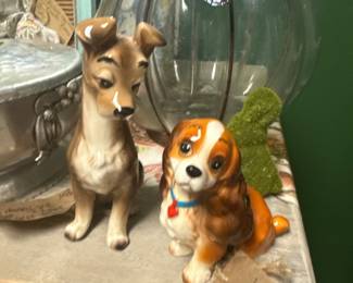 vintage porcelain dog figurines