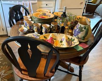 Home Trends Granada Fruit Pattern Ceramic Dinnerware Set