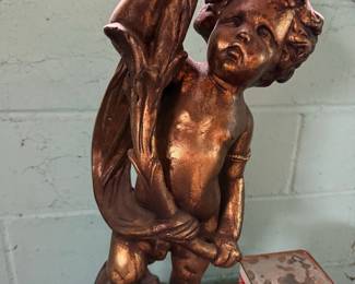 Bronze Cherub Lamp