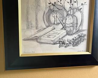  014 Framed Art Entitled Christmas 1964 By Lynne Maret