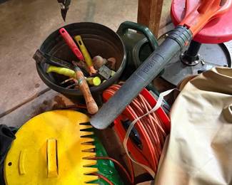 Blower, Extension Cord, Tools And Other Outdoor Items