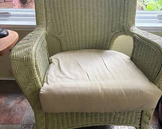 Wicker Armchair With Cushion