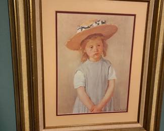  005 Framed Print Of Girl In Straw Hat