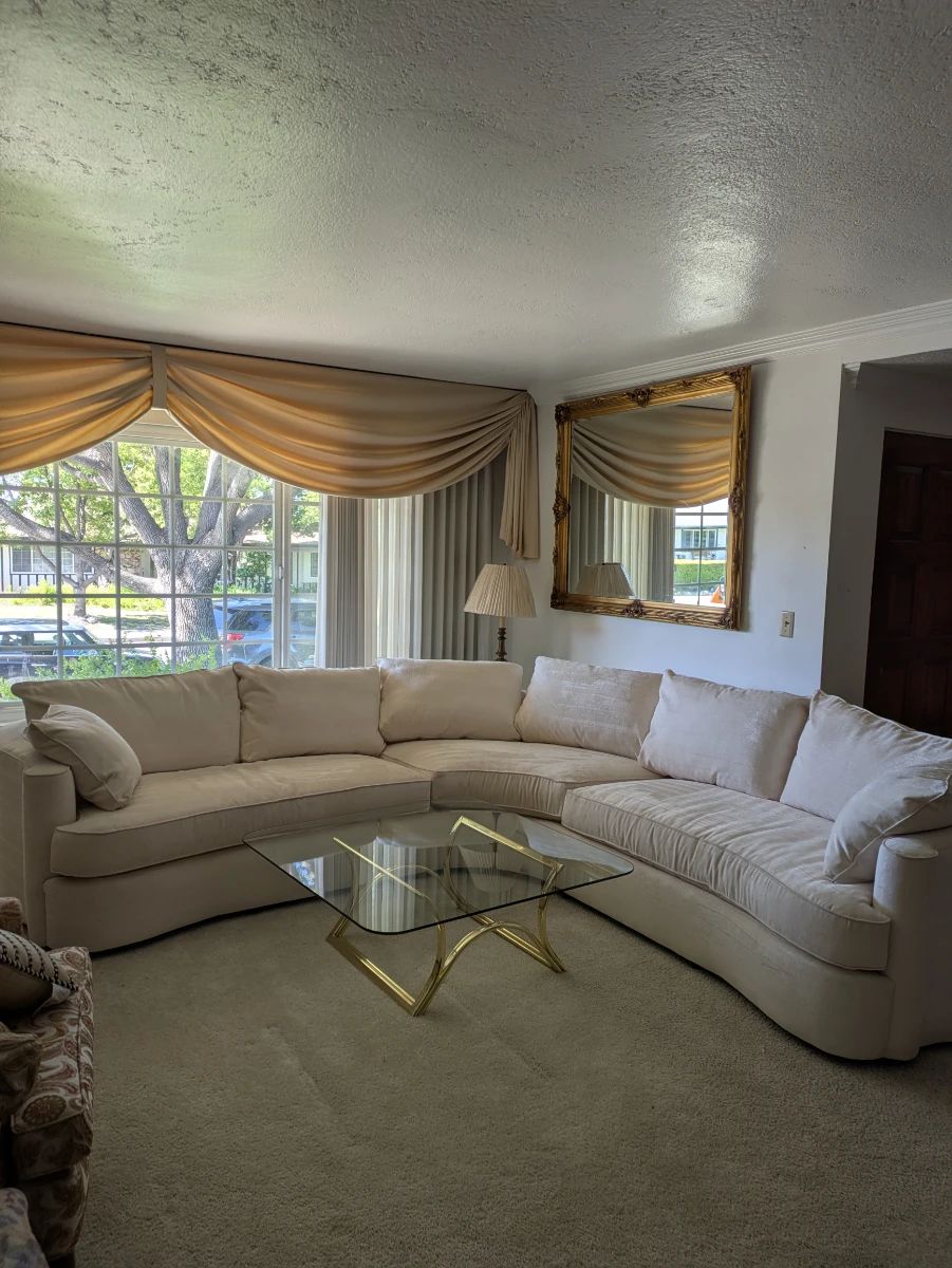 White contemporary sofa