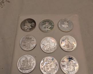,9999 Sterling Medallions 