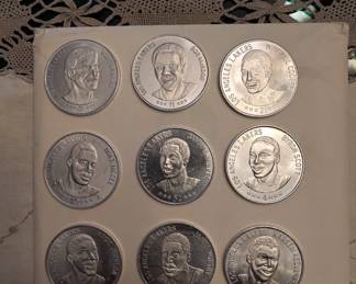 L.A. Lakers  Aluminum Medallions for Denny's Restaurant 