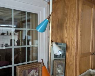 MCM Multi coloured Pole Lamp Fixture 