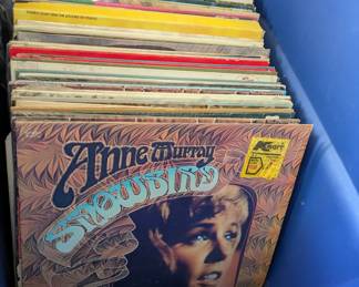 Box of Vinyl Records