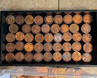 Ox-Copper HISTORICAL Medallion Rounds