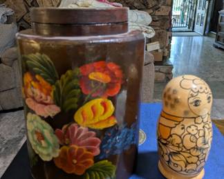 Paper Mache Floral Container