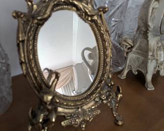 Brass Ornate Mirror 