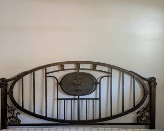 Vintage Brass King Head Board