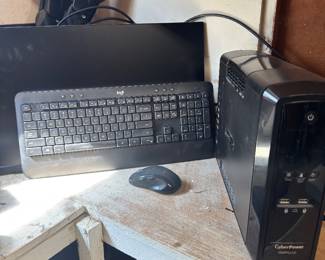 Cyber Power hard drive with monitors 