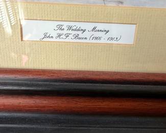The wedding morning print