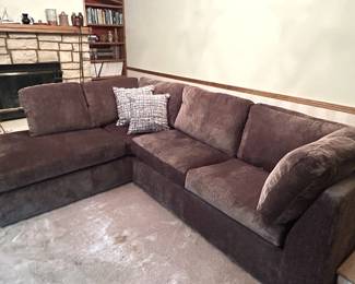 Barely used contemporary sleeper sectional - excellent condition!