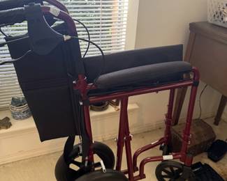 transport chair; cleaned and sanitized with bleach and Lysol. Pristine condidion