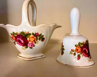 CHINA BASKET AND BELL
