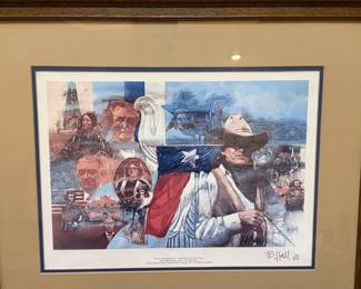 Texas Retrospect 1836-1986 Bill Hall;  collector's choice	