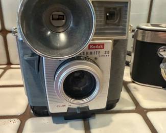 Several vintage cameras are available
