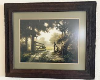 This is one of several prints by D. Windberg, a well known Texas artist, several of which are signed limited edition prints with certificates. 