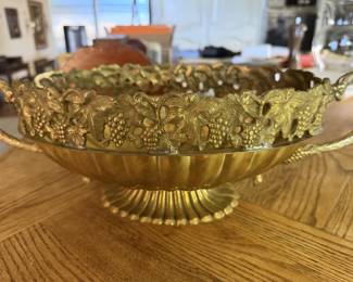 Beautiful grape brass bowl
