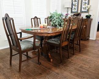 Cane Back Dining Set