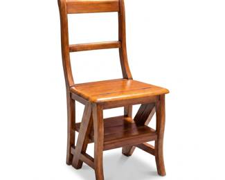 072 127hardwoodmetamorphiclibrarystepchair
