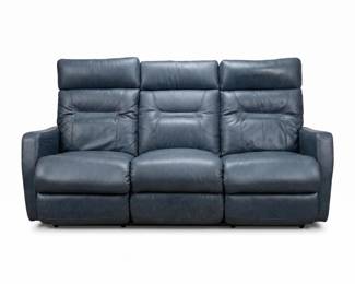 041 227Ablueleatherpowerrecliningsofausbports