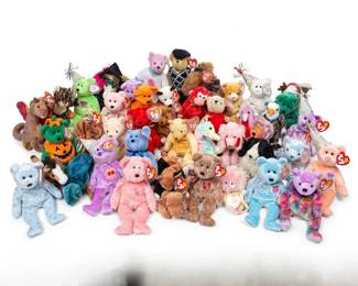 188 110Acollectiontybeaniebabiesplushbearstags