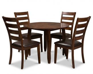 054 49greatvecadropleafdiningtablefourchairs