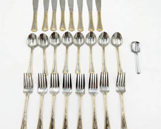 255 134Ainternationalstainlessflatwareservice25pieces