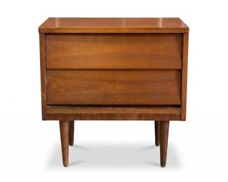 045 111dixiemidcenturywalnuttwodrawercommodenightstand