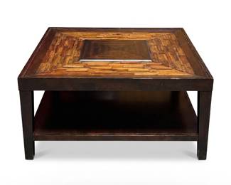 079 120squaretwotiercoffeetableparquettop