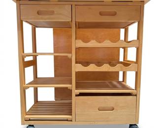 112 112rollingwoodkitchencartwinerackdrawers