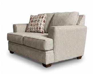 114 5contemporarygraytweedsofaloveseatset