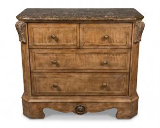 060 12frenchprovincialmarbletopchestdrawers