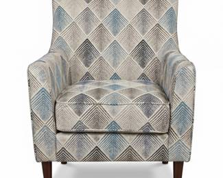 095 153contemporaryaccentarmchairbluegeometricfabric