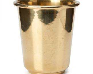 218 98italianpolishedbrassfootedtumbler
