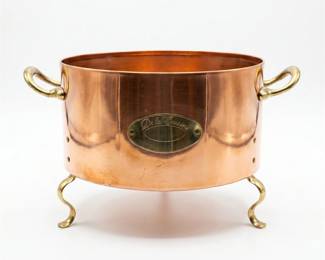 268 271delacuisinecopperbrasscasserolestand